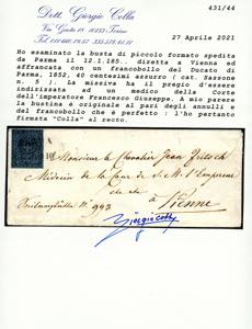 1852 - 40 cent. azzurro (5), ... 