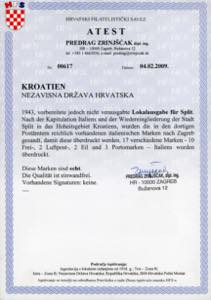 OCCUPAZIONE CROATA 1944 - ... 