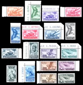 1933 - Decennale della marcia su Roma, serie ... 