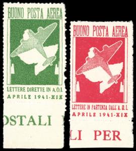 FRANCHIGIA MILITARE 1941 - Buoni di posta ... 