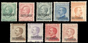 1922 - Soprastampati, serie completa  (1/9), ... 
