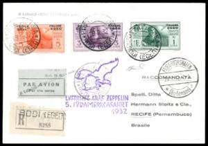 POSTA AEREA 1932 - 10, 20 coppia e 25 cent. ... 