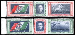 POSTA AEREA 1933 - Trittici, serie completa ... 