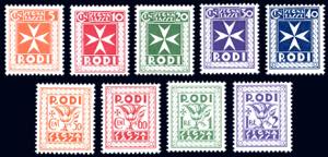 SEGNATASSE 1934 - Serie completa (1/9), ... 