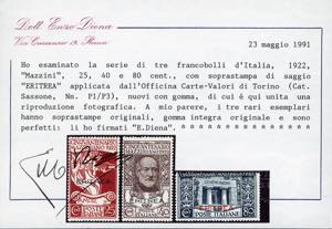 1922 - Mazzini soprastampati, ... 