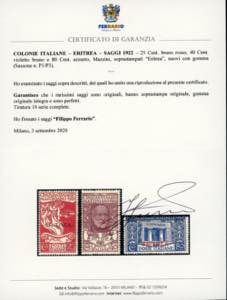 1922 - Mazzini soprastampati, ... 