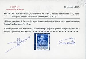 1925 - 1 lira azzurro Giubileo, ... 