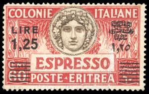 ESPRESSI 1935 - 1,25 lire su 60 cent., dent. ... 