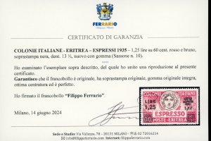 ESPRESSI 1935 - 1,25 lire su 60 ... 