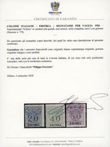 SEGNATASSE VAGLIA 1926 - ... 