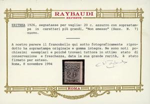 SEGNATASSE VAGLIA 1926 - ... 