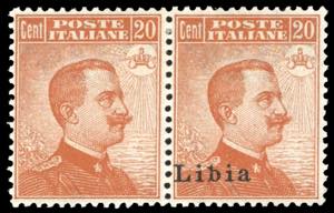 1918 - 20 cent. (20), coppia orizzontale, il ... 