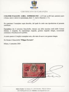 ESPRESSI 1933 - 1,25 lire su 60 ... 