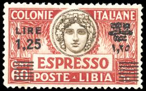 ESPRESSI 1933 - 1,25 lire su 60 cent., dent. ... 