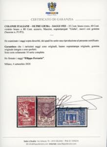 1922 - Mazzini soprastampati, ... 