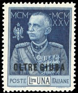 1925 - 1 lira Giubileo, dent. 13 1/2 (22), ... 
