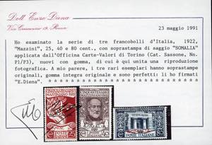 1922 - Mazzini soprastampati, ... 