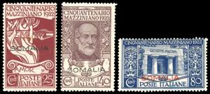 1922 - Mazzini soprastampati, saggi, serie ... 