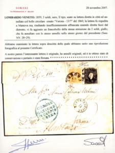 1860 - 3 soldi nero, II tipo (29), ... 