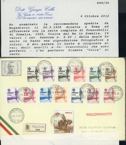 1935 - Visita del Re, serie ... 