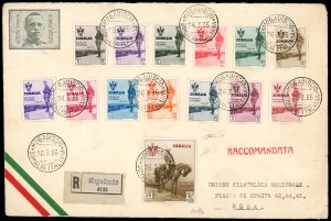 1935 - Visita del Re, serie completa ... 