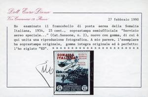 SERVIZIO AEREO 1934 - 25 cent. ... 