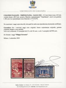 1922 - Mazzini soprastampati, ... 