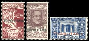 1922 - Mazzini soprastampati, saggi, serie ... 