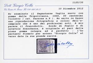 SEGNATASSE VAGLIA 1926 - 50 cent. ... 