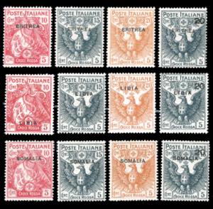 1916 - Croce Rossa, giro delle tre Colonie, ... 