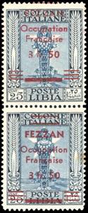 OCCUPAZIONE FRANCESE FEZZAN 1943 - 3,50 fr. ... 