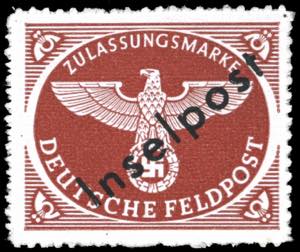 OCCUPAZIONE TEDESCA EGEO 1944 - Bruno rosso, ... 