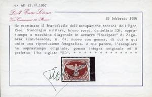 OCCUPAZIONE TEDESCA EGEO 1944 - ... 