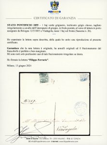 1855 - 1 baj verde grigiastro, ... 