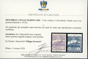 1903 - Cifra e Veduta, serie ... 