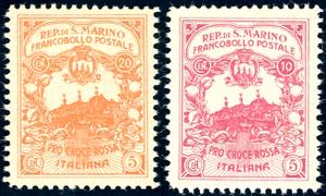 1916 - Pro Croce Rossa, non emessi (cat.CEI ... 