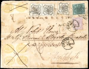 1866 - 1 baj verde scuro, II composizione, 8 ... 