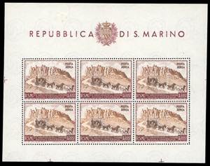 1949/51 - UPU, i quattro foglietti ... 