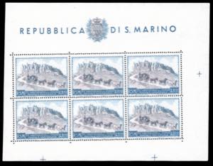 1949/51 - UPU, i quattro foglietti ... 