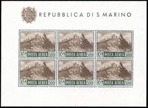 1951 - 500 lire Veduta, foglietto (12), ... 