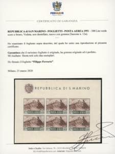 1951 - 500 lire Veduta, foglietto ... 