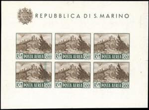 1951 - 500 lire Veduta, foglietto non ... 