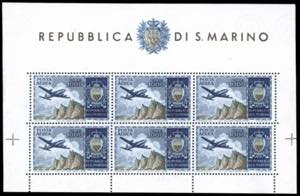 1954 - 1.000 lire Aereo, foglietto (16), ... 
