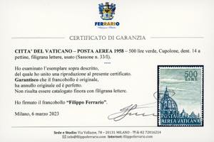 POSTA AEREA 1958 - 500 lire ... 