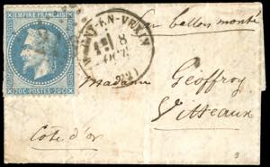 FRANCIA POSTA AEREA 1870 - 20 cent. ... 
