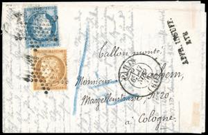 FRANCIA POSTA AEREA 1870 - 10 cent. e 20 ... 