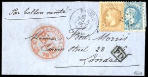 FRANCIA POSTA AEREA 1870 - 10 cent. e 20 ... 
