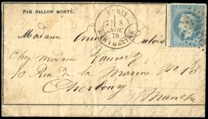 FRANCIA POSTA AEREA 1870 - 20 cent. ... 