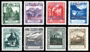 LIECHTENSTEIN SERVIZIO 1932 - Soprastampati, ... 