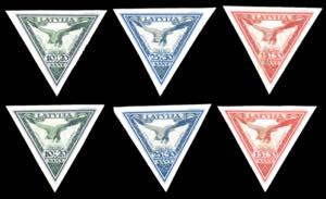 LITUANIA POSTA AEREA 1932 - Aquila, due ... 